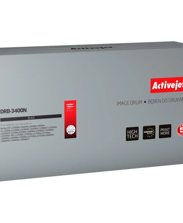 Active Jet Συμβατό Drum για Laser Εκτυπωτή Brother 5000 Σελίδων Μαύρο DRB-3400N