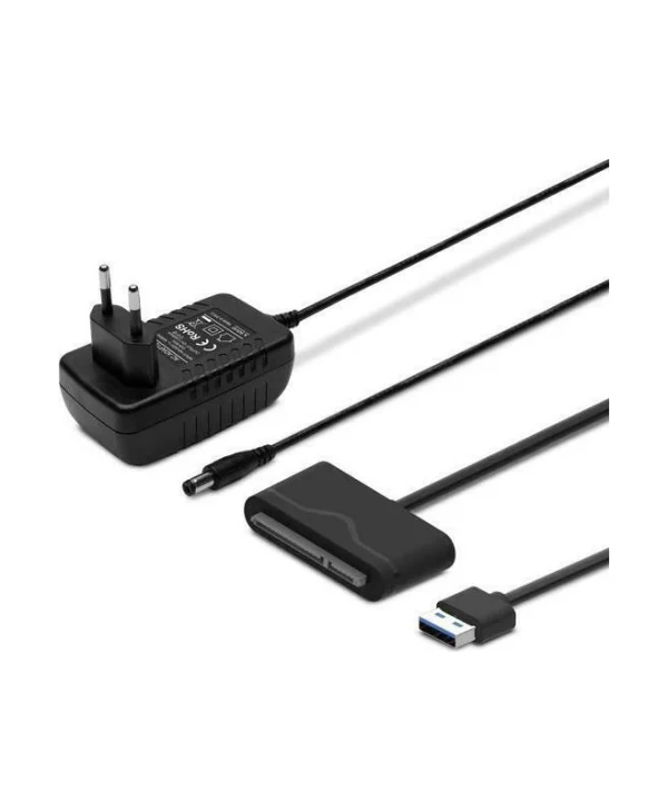 Savio AK-39 USB 3.0 - SATA III αντάπτορας για 3.5″/2.5" με Τροφοδοτικό Μαύρο