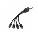iBox Regular USB to micro USB Cable 2A Πολύχρωμο 1.2m (IKUM4W1CLR) - Image 4