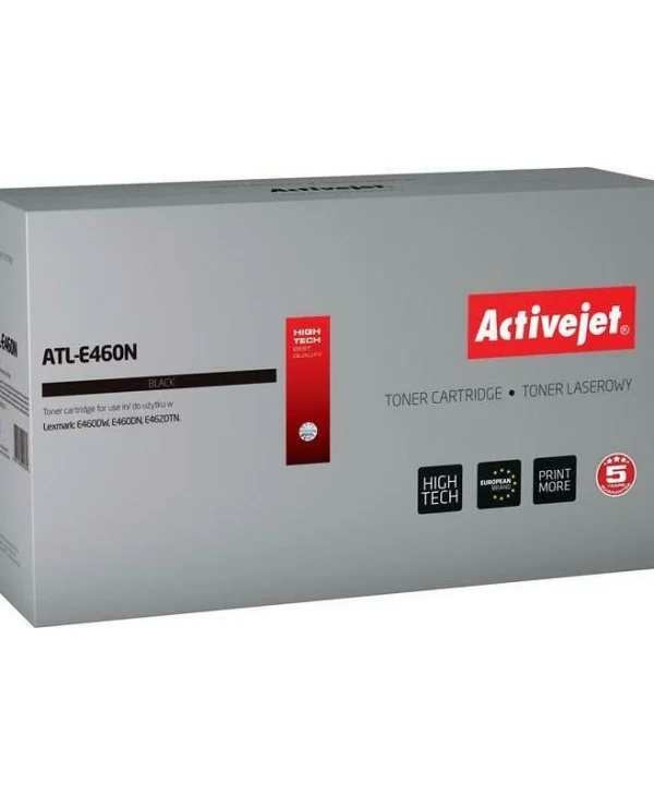 Active Jet Συμβατό Toner για Laser Εκτυπωτή Lexmark 15000 Σελίδων Μαύρο ATL-E460N