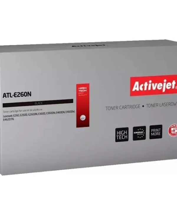 Active Jet Συμβατό Toner για Laser Εκτυπωτή Lexmark E260A11E 3500 Σελίδων Μαύρο ATL-E260N