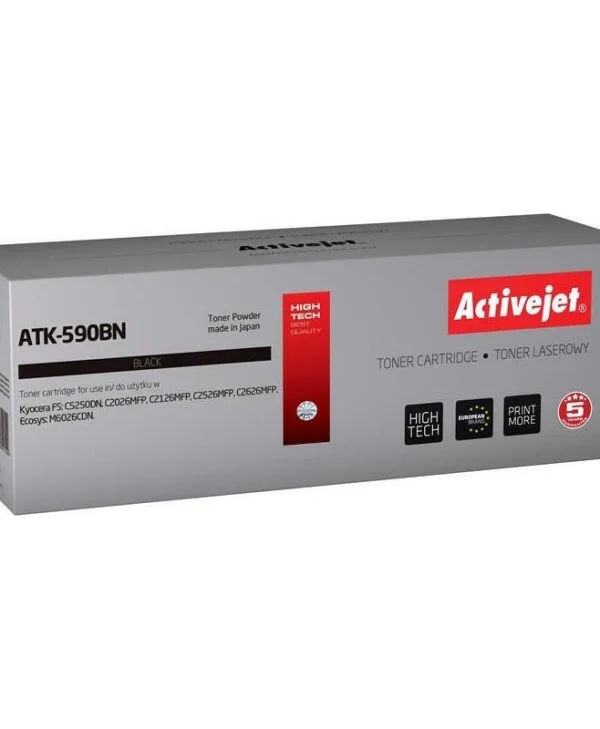 Active Jet Συμβατό Toner για Laser Εκτυπωτή Kyocera TK-590K 7000 Σελίδων Μαύρο ATK-590BN