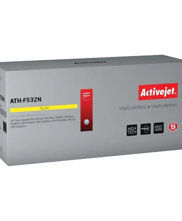 Active Jet Συμβατό Toner για Laser Εκτυπωτή HP 205A CF532A 900 Σελίδων Κίτρινο ATH-F532N