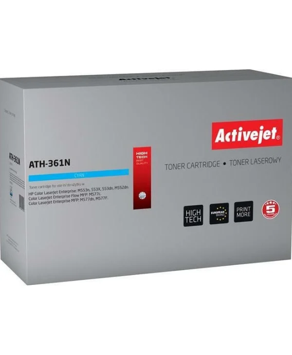 Active Jet Συμβατό Toner για Laser Εκτυπωτή HP 508A CF361A 5000 Σελίδων Κυανό ATH-361N