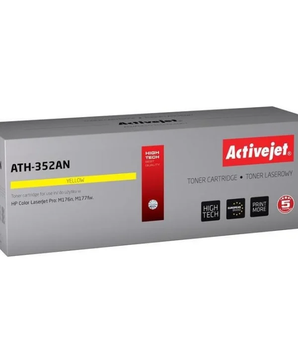 Active Jet Συμβατό Toner για Laser Εκτυπωτή HP 130A CF352A 1100 Σελίδων Κίτρινο ATH-352AN