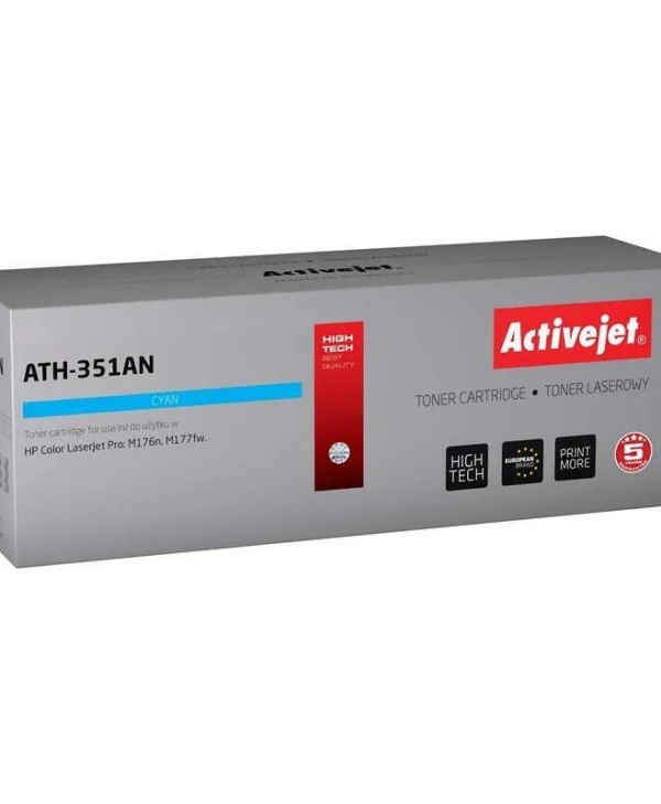 Active Jet Συμβατό Toner για Laser Εκτυπωτή HP 130A CF351A 1100 Σελίδων Κυανό ATH-351AN