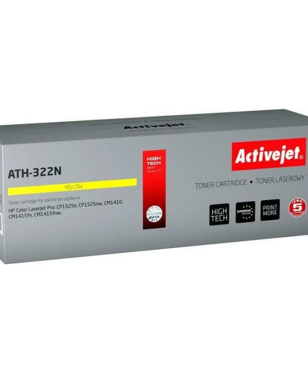 Active Jet Συμβατό Toner για Laser Εκτυπωτή HP 128A CE322A 1300 Σελίδων Κίτρινο ATH-322N