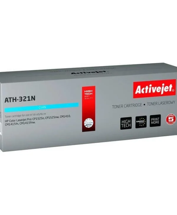 Active Jet Συμβατό Toner για Laser Εκτυπωτή HP 128A CE321A 8000 Σελίδων Κυανό ATH-321N