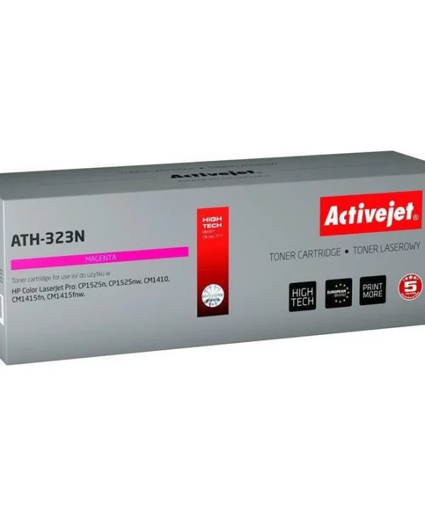 Active Jet Συμβατό Toner για Laser Εκτυπωτή HP 128A CE323A 1300 Σελίδων Ματζέντα ATH-323N
