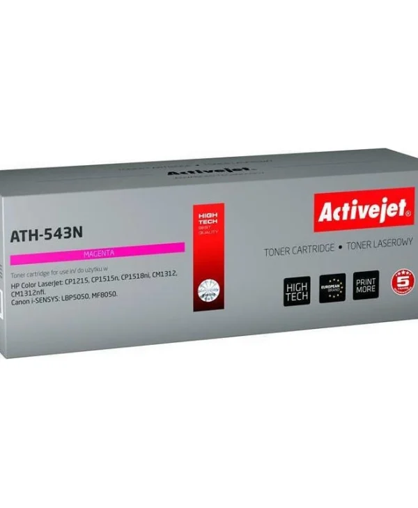 Active Jet Συμβατό Toner για Laser Εκτυπωτή HP 125A CB543A / Canon CRG-716 1600 Σελίδων Ματζέντα ATH-543N