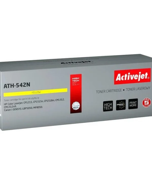 Active Jet Συμβατό Toner για Laser Εκτυπωτή HP 125A CB542A / Canon CRG-716Y 1600 Σελίδων Κίτρινο ATH-542N