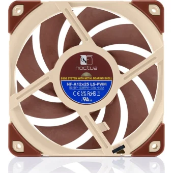 Noctua NF-A12x25 LS Case Fan 120mm (1200rpm) Χωρίς Led Φωτισμό και Σύνδεση 4-Pin PWM Καφέ NF-A12X25 LS-PWM