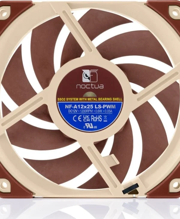Noctua NF-A12x25 LS Case Fan 120mm (1200rpm) Χωρίς Led Φωτισμό και Σύνδεση 4-Pin PWM Καφέ NF-A12X25 LS-PWM