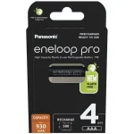 Panasonic Eneloop Pro Επαναφορτιζόμενες Μπαταρίες AAA Ni-MH 930mAh 1.2V 4τμχ BK-4HCDE/4BE - Image 2