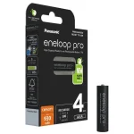 Panasonic Eneloop Pro Επαναφορτιζόμενες Μπαταρίες AAA Ni-MH 930mAh 1.2V 4τμχ BK-4HCDE/4BE - Image 3
