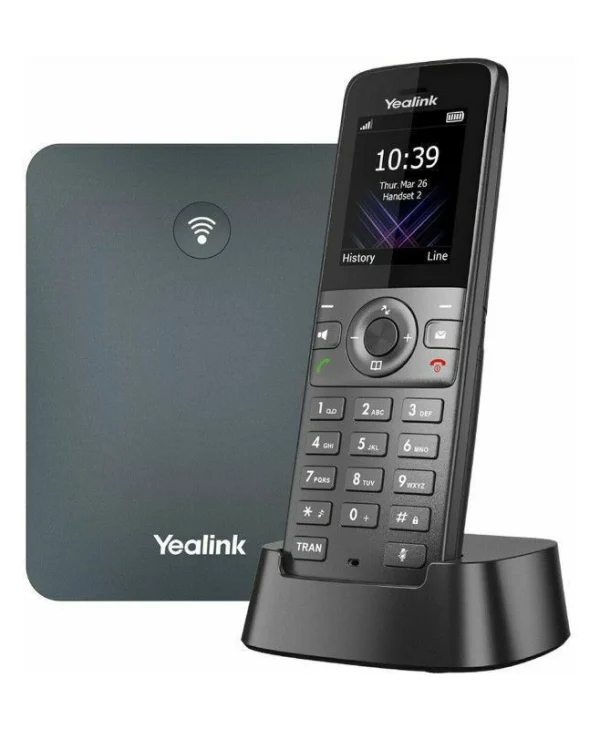 Yealink W73P Ασύρματο Τηλέφωνο IP 10 γραμμών Μαύρο 1302022