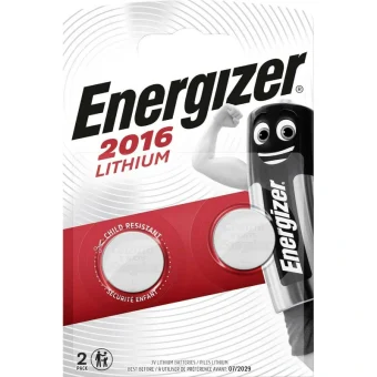 Energizer Μπαταρίες Λιθίου Ρολογιών CR2016 3V 2τμχ 248347