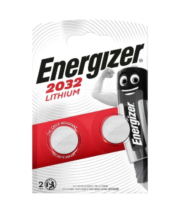 Energizer Μπαταρίες Λιθίου Ρολογιών CR2032 3V 2τμχ 248354