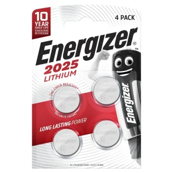 Energizer Μπαταρίες Λιθίου Ρολογιών CR2025 3V 4τμχ 415367