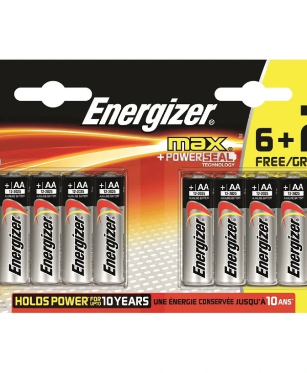 Energizer Max Αλκαλικές Μπαταρίες AA 1.5V 8τμχ 437727