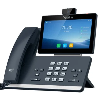 Yealink SIP-T58W με Κάμερα Ενσύρματο Τηλέφωνο IP 16 γραμμών Μαύρο 1301112