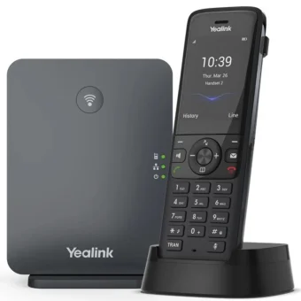 Yealink W78P Ασύρματο Τηλέφωνο IP 10 γραμμών Μαύρο 1302026