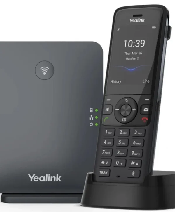 Yealink W78P Ασύρματο Τηλέφωνο IP 10 γραμμών Μαύρο 1302026