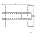 Techly ICA-PLB 860 Επιτοίχια έως 80" και 60kg 022649 - Image 5