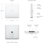 Ubiquiti UniFi6 Enterprise In-Wall Access Point Wi‑Fi 6E Tri Band (2.4 & 5 & 6GHz) Λευκό U6-Enterprise-IW - Image 5