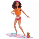 Barbie Beach Surfer Κούκλα για 3+ Ετών 29εκ. (Διάφορα Σχέδια) 1τμχ HPL69 - Image 2