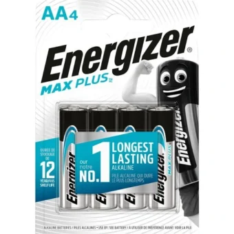 Energizer Max Plus Αλκαλικές Μπαταρίες AA 1.5V 4τμχ 437307