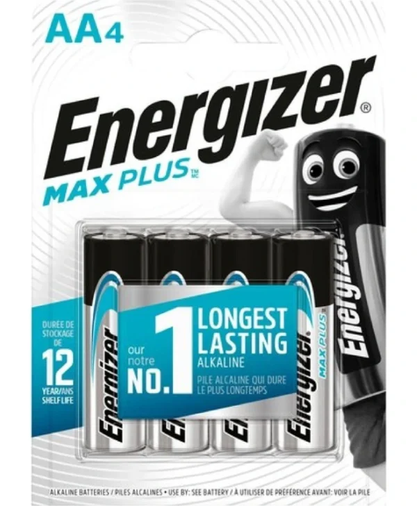 Energizer Max Plus Αλκαλικές Μπαταρίες AA 1.5V 4τμχ 437307