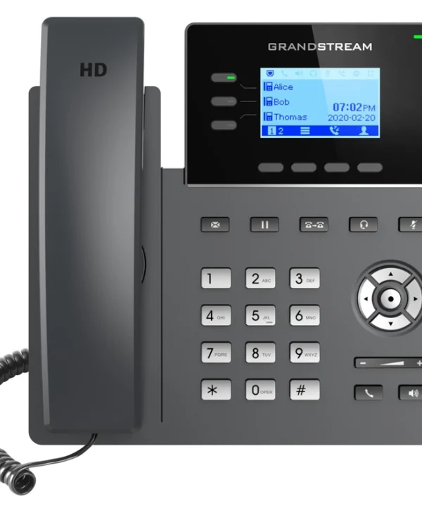 Grandstream GRP2603P Ενσύρματο Τηλέφωνο IP 6 γραμμών Μαύρο