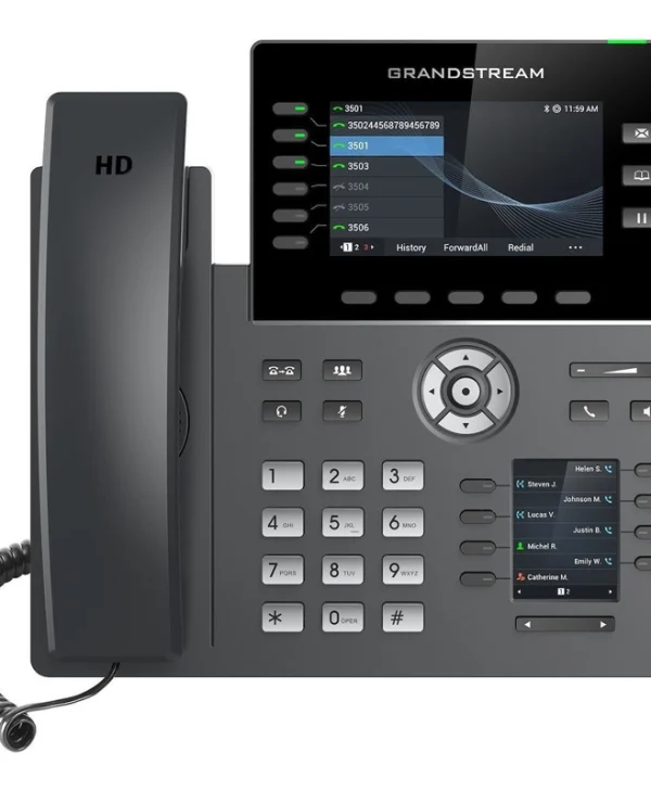 Grandstream GRP2616 Ενσύρματο Τηλέφωνο IP 6 γραμμών Μαύρο