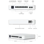 Ubiquiti Unifi Managed L2 PoE Switch με 8 Θύρες Gigabit (1Gbps) Ethernet και 8 SFP Θύρες USW-Pro-8-PoE - Image 4