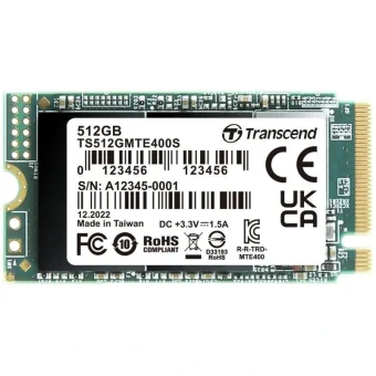 Transcend SSD 512GB τύπου M.2 με σύνδεση PCI Express 3.0 TS512GMTE400S