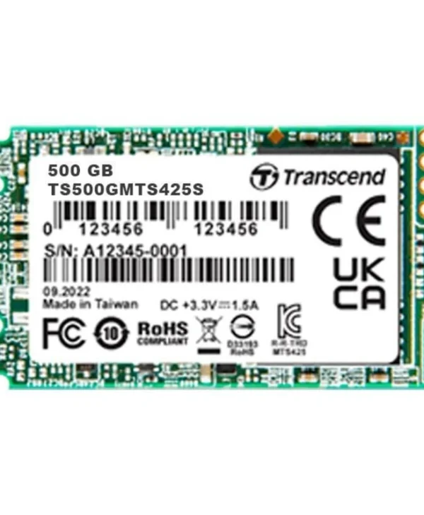 Transcend 425S SSD 500GB τύπου M.2 με σύνδεση SATA III TS500GMTS425S