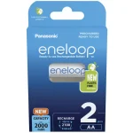 Panasonic Eneloop Επαναφορτιζόμενες Μπαταρίες AA 2000mAh 2τμχ BK-3MCDE/2BE