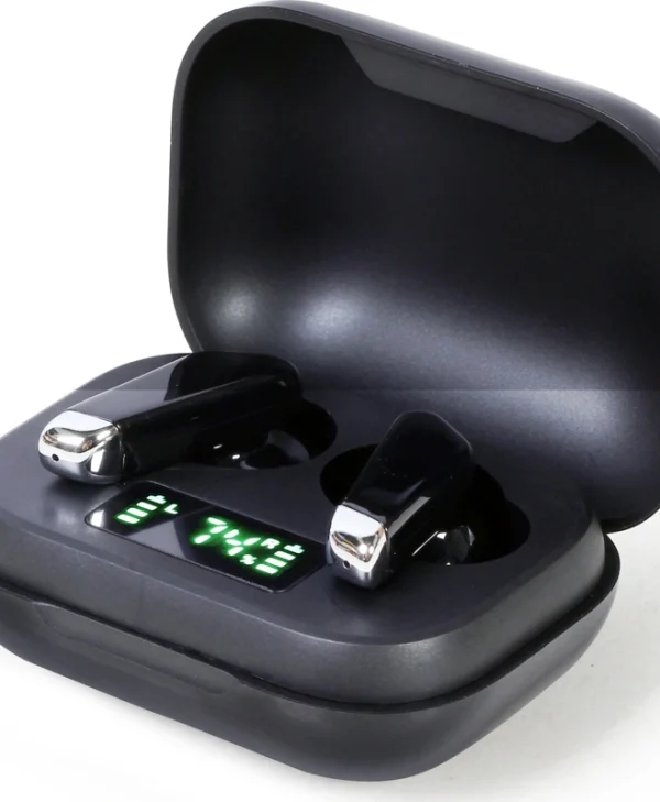 Gembird FITEAR-X300 In-ear Bluetooth Handsfree Ακουστικά με Θήκη Φόρτισης Μαύρα FITEAR-X300B
