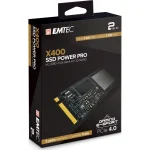 Emtec X400 Power Pro SSD 2TB τύπου M.2 με σύνδεση PCI Express 4.0 ECSSD2TX400 - Image 2