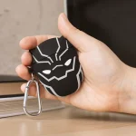 Thumbs Up 3D Black Panther Θήκη Σιλικόνης με Γάντζο σε Μαύρο χρώμα για Apple AirPods 1002696 - Image 4