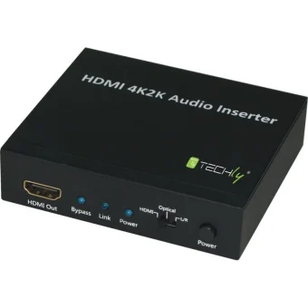 Techly Μετατροπέας HDMI / Toslink female σε HDMI female 1τμχ (IDATA HDMI-AI4K) IDATA-HDMI-AI4K