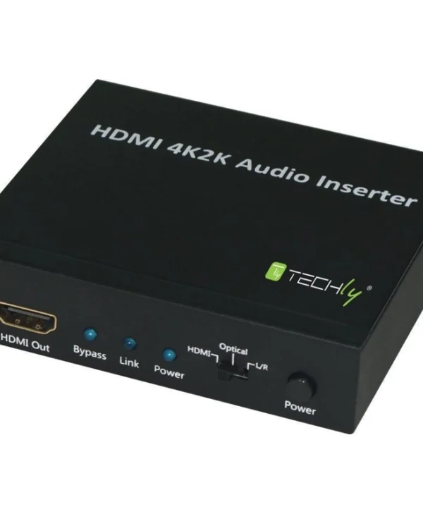 Techly Μετατροπέας HDMI / Toslink female σε HDMI female 1τμχ (IDATA HDMI-AI4K) IDATA-HDMI-AI4K
