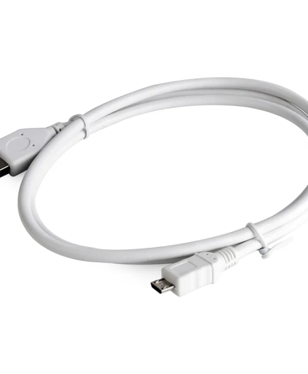Cablexpert Regular USB 2.0 to micro USB Cable Λευκό 1m (CCP-MUSB2-AMBM-W-1M)