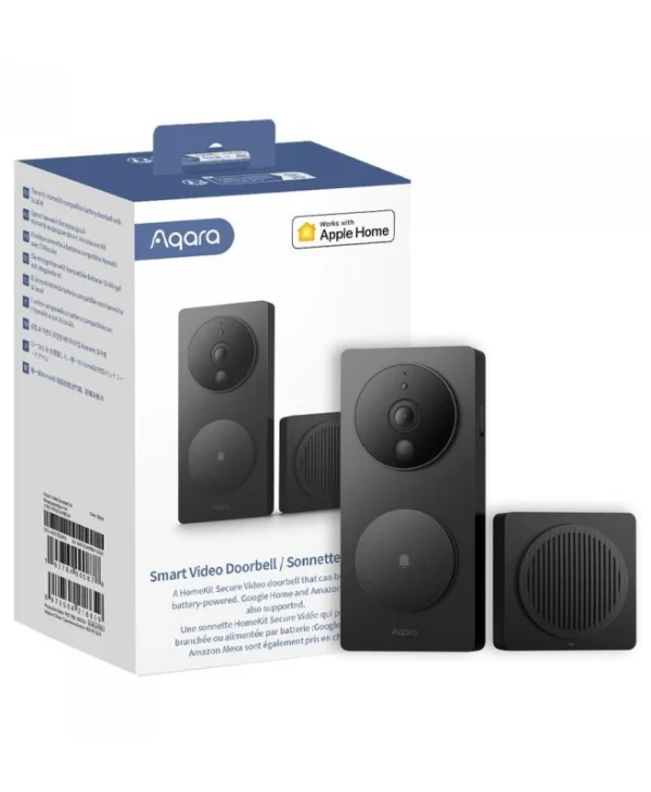 Aqara G4 Ασύρματο Κουδούνι Πόρτας Wi-Fi Συμβατό με Alexa και Google Home Μαύρο SVD-C03