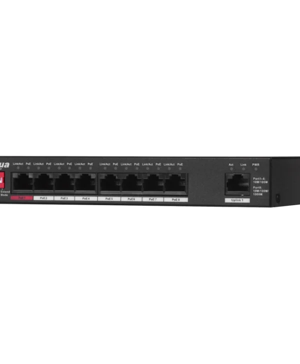 Dahua PFS3009-8ET-96 Switch Συστημάτων CCTV Μαύρο PFS3009-8ET1GT-96 DH-PFS3009-8ET1GT-96-V2