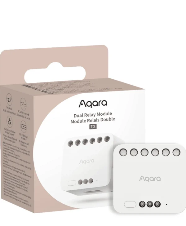 Aqara T2 Smart Switch Dimmer 2 Καναλιών ZigBee 10A (με Ουδέτερο) DCM-K01