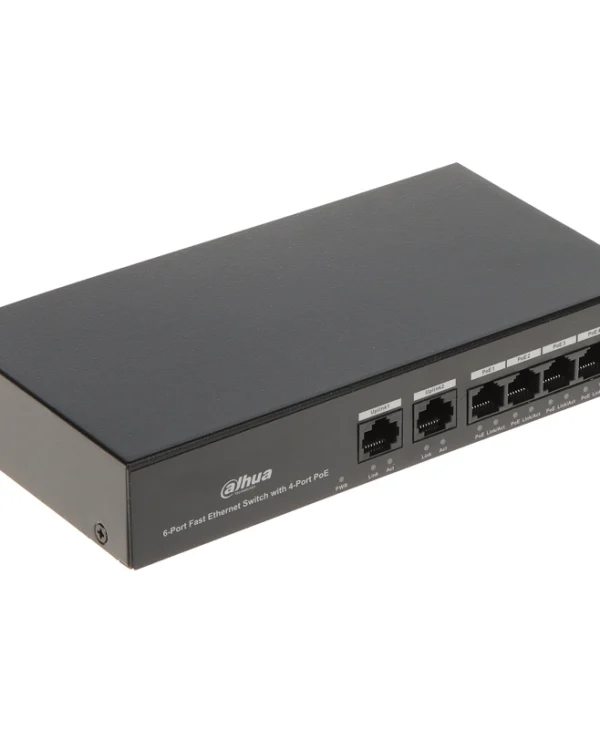 Dahua Switch Συστημάτων CCTV Μαύρο PFS3006-4ET-36 DH-PFS3006-4ET-36