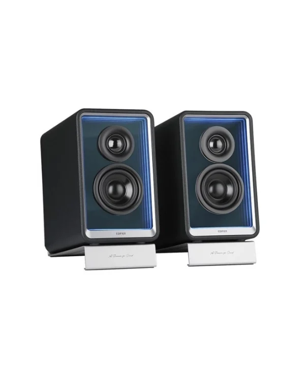 Edifier QR65-BK Ηχεία Υπολογιστή 2.0 με RGB Φωτισμό Μαύρα