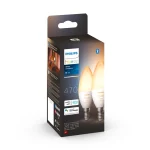 Philips Smart Λάμπες LED 5.2W για Ντουί E14 Ρυθμιζόμενο Λευκό 470lm Dimmable 2τμχ 929002294404 - Image 2